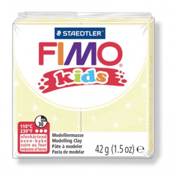 262220 - 4007817804926 - Fimo - Pâte Fimo Kids 42 g Jaune perlé 8030.106 - 3