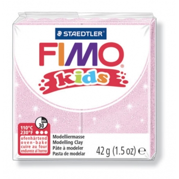 262221 - 4007817804940 - Fimo - Pâte Fimo Kids 42 g Rose perlé 8030.206 - 3