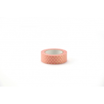 470230 - 3532434702306 - Graine créative - Ruban adhésif (Masking Tape) 1,5 cm Croix doré - 4
