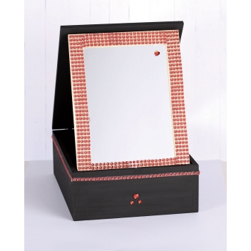 500363 - 3532435003631 - Graine créative - Plaque de strass adhésive 10 x 25 cm Rouge - 2