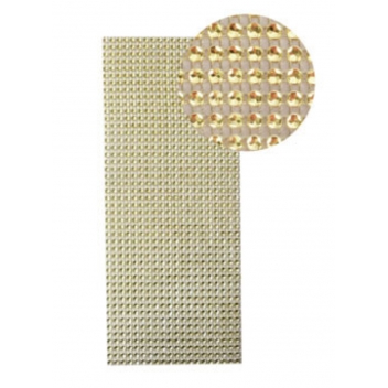 500367 - 3532435003679 - Graine créative - Plaque de strass adhésive 10 x 25 cm Doré - 2