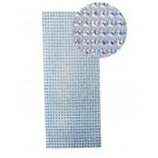 Plaque de strass adhésive 10 x 25 cm Bleu