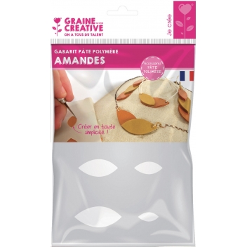 265201 - 3471052652016 - Graine créative - Gabarit pour pâte polymère A5 Amande - France - 4