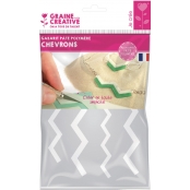 Gabarit pour pâte polymère A5 Chevron