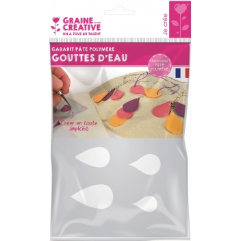 265204 - 3471052652047 - Graine créative - Gabarit pour pâte polymère A5 Goutte - France - 5