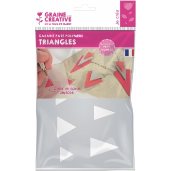 265205 - 3471052652054 - Graine créative - Gabarit pour pâte polymère A5 Triangle - France - 5