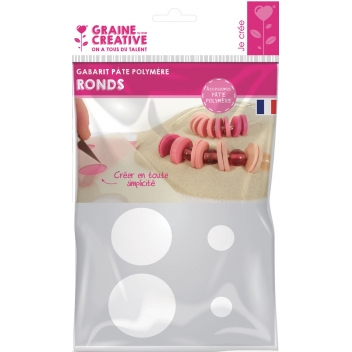 265206 - 3471052652061 - Graine créative - Gabarit pour pâte polymère A5 Rond - France - 4