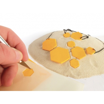 265207 - 3471052652078 - Graine créative - Gabarit pour pâte polymère A5 Nid d'abeille - France - 2