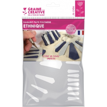 265210 - 3471052652108 - Graine créative - Gabarit pour pâte polymère A5 Thème ethnique - France - 3