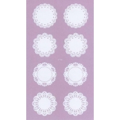 Sticker dentelle Napperon 16 pièces
