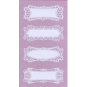 Sticker dentelle Rectangle 8 pièces