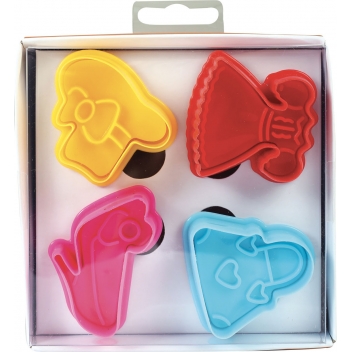 265006 - 3471052650067 - Graine créative - Emporte-pièces poussoir Pâte à modeler Mode 4 pièces - 6