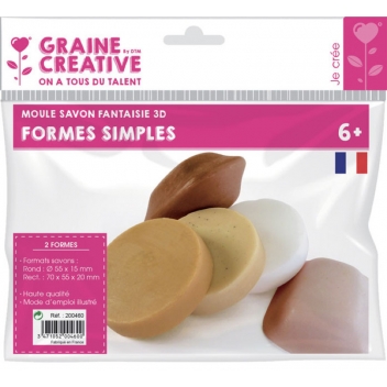 200460 - 3471052004600 - Graine créative - Moule pour savon Formes simples - France - 3