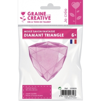 200609 - 3471052006093 - Graine créative - Moule pour savon Mini Diamant triangle - France - 2