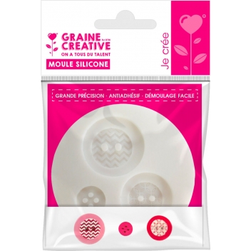284440 - 3471052844404 - Graine créative - Moule en silicone Boutons
