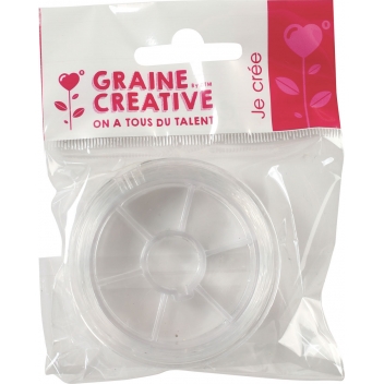 268302 - 3471052683027 - Graine créative - Bobine fil nylon Ø 0,5 mm Transparent 5 m - 2