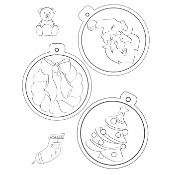 540208 - 3532435402083 - Graine créative - Kit Plastique Dingue 6 Porte-clés Boules de Noel - France - 3