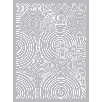 265302 - 3471052653020 - Graine créative - Pochoir silkscreen pour pâte polymère Spirale