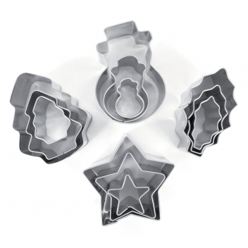 265058 - 3471052650586 - Graine créative - Emporte-pièces métal Noel 12 pièces