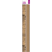 Rouleaux de papier kraft à motif 50x70mm 2 pièces