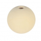 Perle en bois Ø 40 mm Boule percée Ø 8 mm 10 pièces