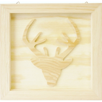 119177 - 3532431191776 - Graine créative - Tableau en bois Renne 20,5cm