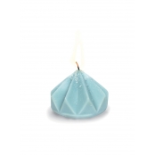 Moule à bougie en latex Origami diamant 8 cm