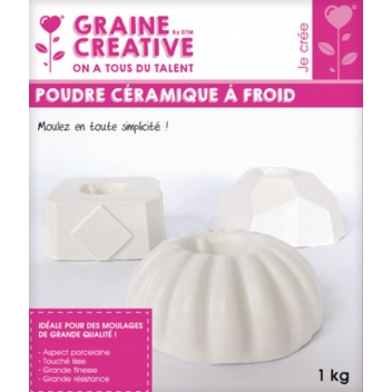 500140 - 3471055001408 - Graine créative - Poudre céramique pour moulage 1kg - France - 2