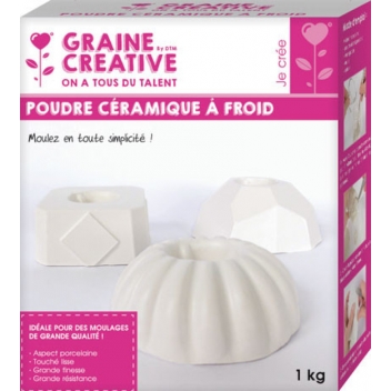 500140 - 3471055001408 - Graine créative - Poudre céramique pour moulage 1kg - France