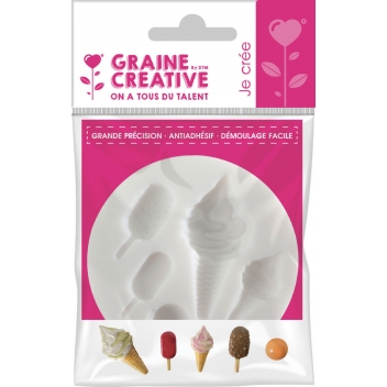 284430 - 3471052844305 - Graine créative - Moule en silicone (mini) Glaces