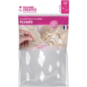 Gabarit pour Pâte polymère A5 Plumes