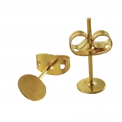 Boucles d\'oreilles clous Doré 3 paires