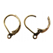 Boucles d'oreilles dormeuses Vieil or 1 paire