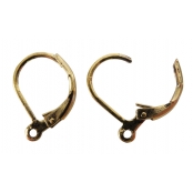 Boucles d'oreilles dormeuses Vieil or 1 paire