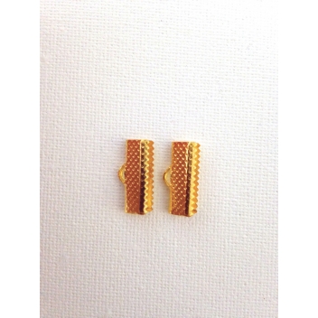 268201 - 3471052682013 - Graine créative - Embout fermoir pour ruban et miyuki 16mm Doré x10 - 2