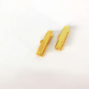 268204 - 3471052682044 - Graine créative - Embout fermoir pour ruban et miyuki 25mm Doré x10 - 2