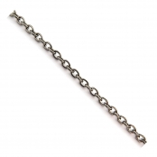 Chaîne maille jaseron Ø3mm Anthracite Au mètre