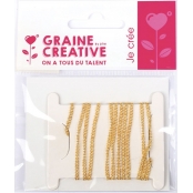 Chaîne maille jaseron Ø1mm Or Au mètre