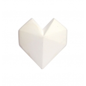 Objet en plâtre Coeur Origami