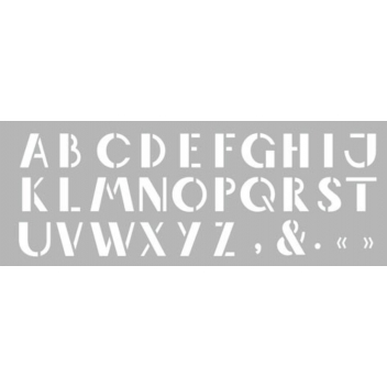 226165 - 3471052261652 - Graine créative - Pochoir 15 x 40 cm Alphabet n°4 - France