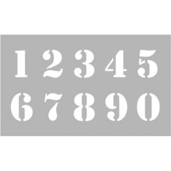 226214 - 3471052262147 - Graine créative - Pochoir déco 12x20 cm Chiffres 2,8cm - France - 3