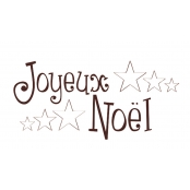 Tampon en bois Joyeux Noel 1