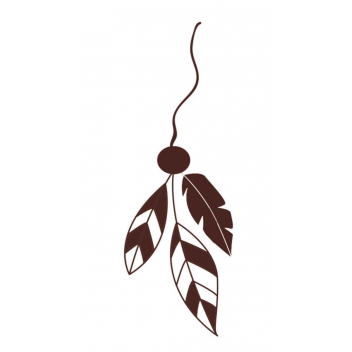 1045430 - 3471051045437 - Graine créative - Tampon en bois Suspension plumes - France