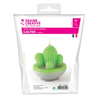 143440 - 3471051434408 - Graine créative - Moule à bougie en latex Cactus - France - 3