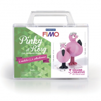815121 - 3471058151216 - Graine créative - Kit Ma première figurine Pinky et Rosy (Fimo soft) - France - 2