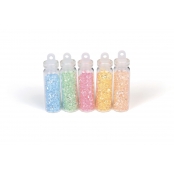 Microbilles Mini diamants pastel 5 flacons