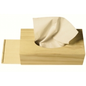 Boîte à mouchoirs rectangulaire en bois