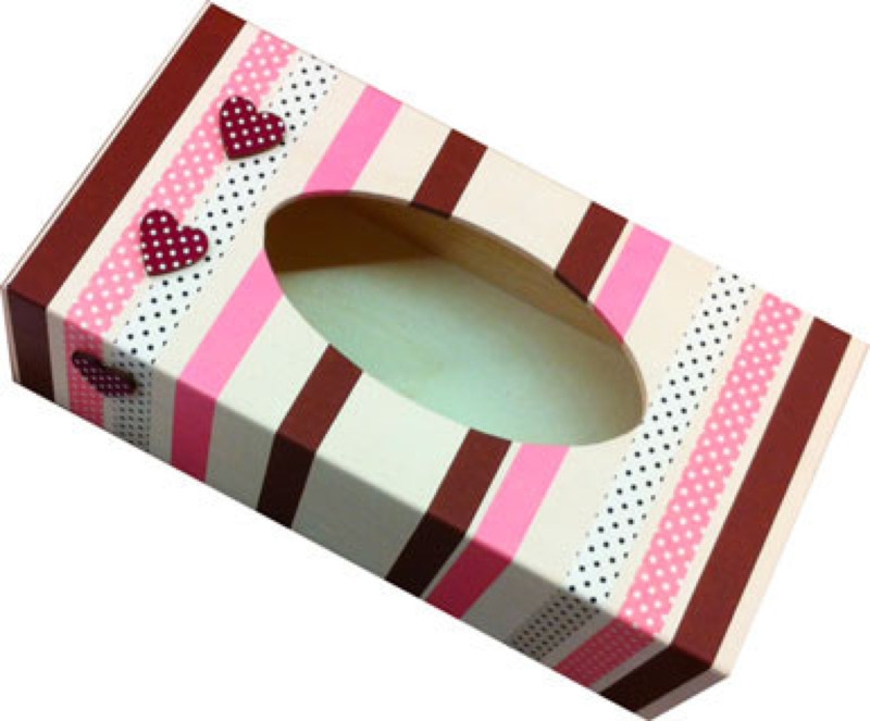 Boîte à mouchoirs rectangulaire en bois - Graine créative ref 100706