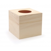 Boîte à mouchoirs cube en bois