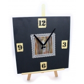 Horloge à décorer carrée 30 cm